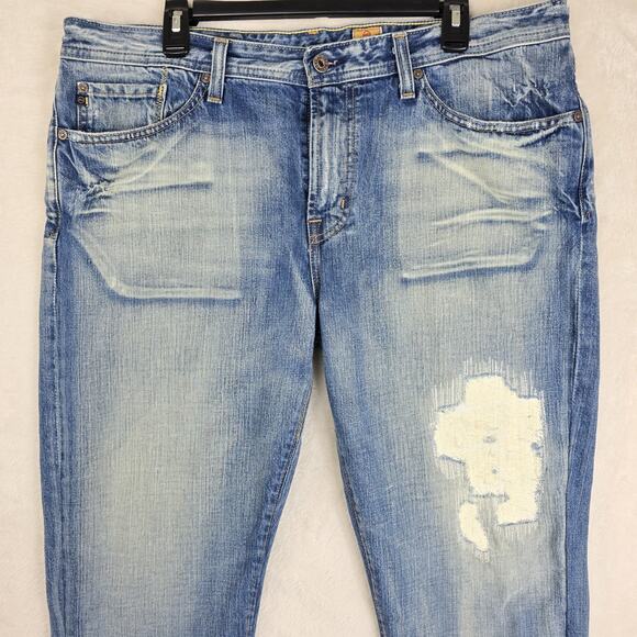 AG Adriano Goldschmied Men's The Fillmore Distressed Denim Jeans 38x32 USA Made - Picture 3 of 16